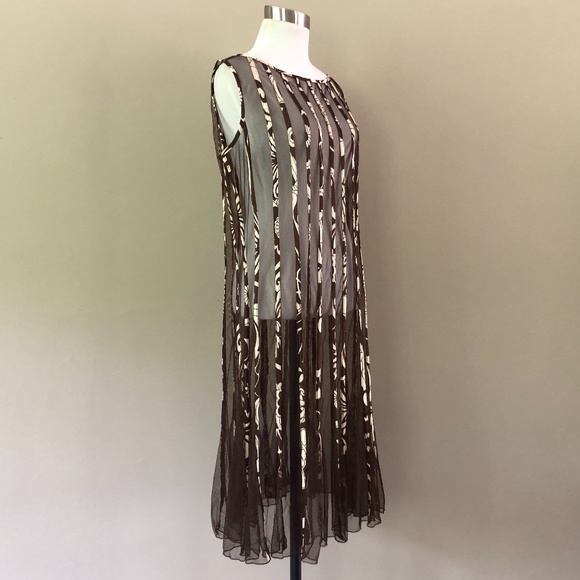 Sandra Darren Sheer (animal print detail ) Dress - Picture 4 of 8